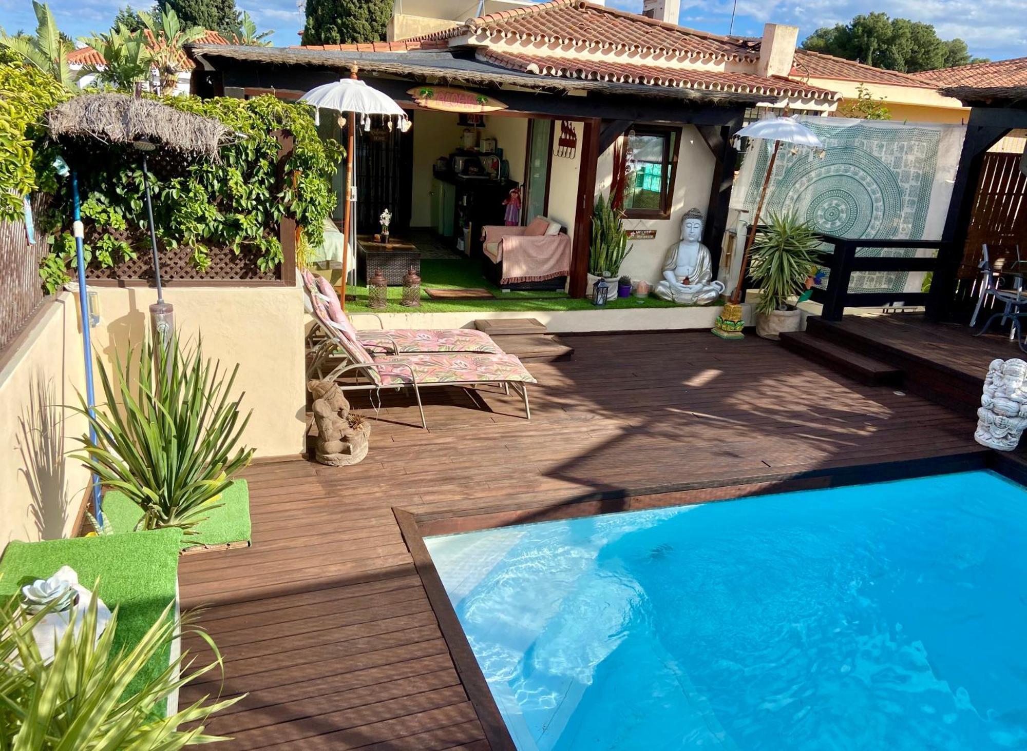 Bungalow Aloha, Piscina Privada, Playa Y Barbacoa Apartment
